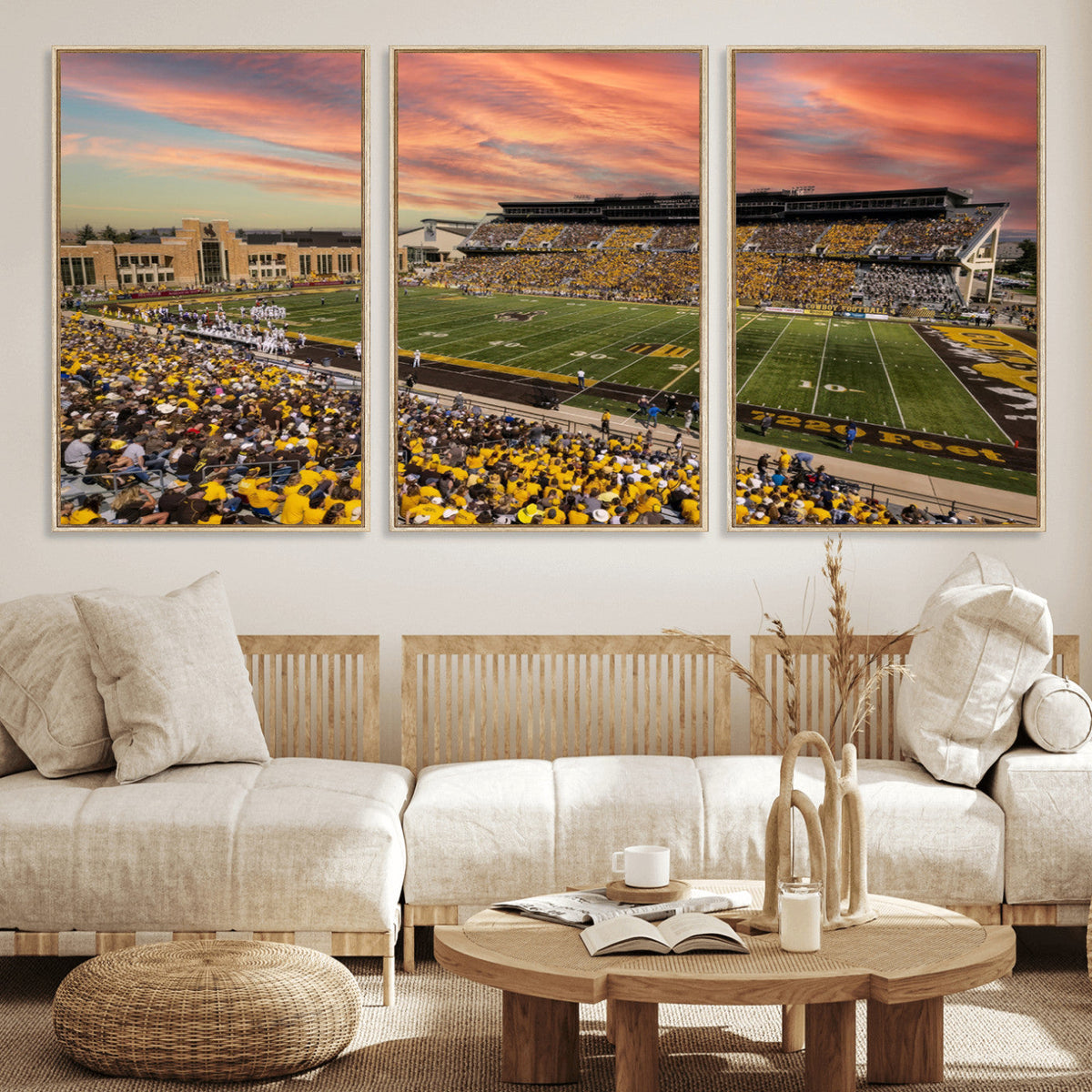 University of Wyoming Cowboys Football Team Print - Laramie