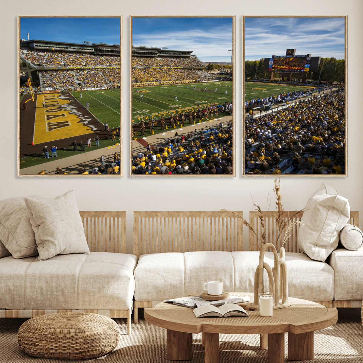 University of Wyoming Cowboys Football Team Print - Laramie