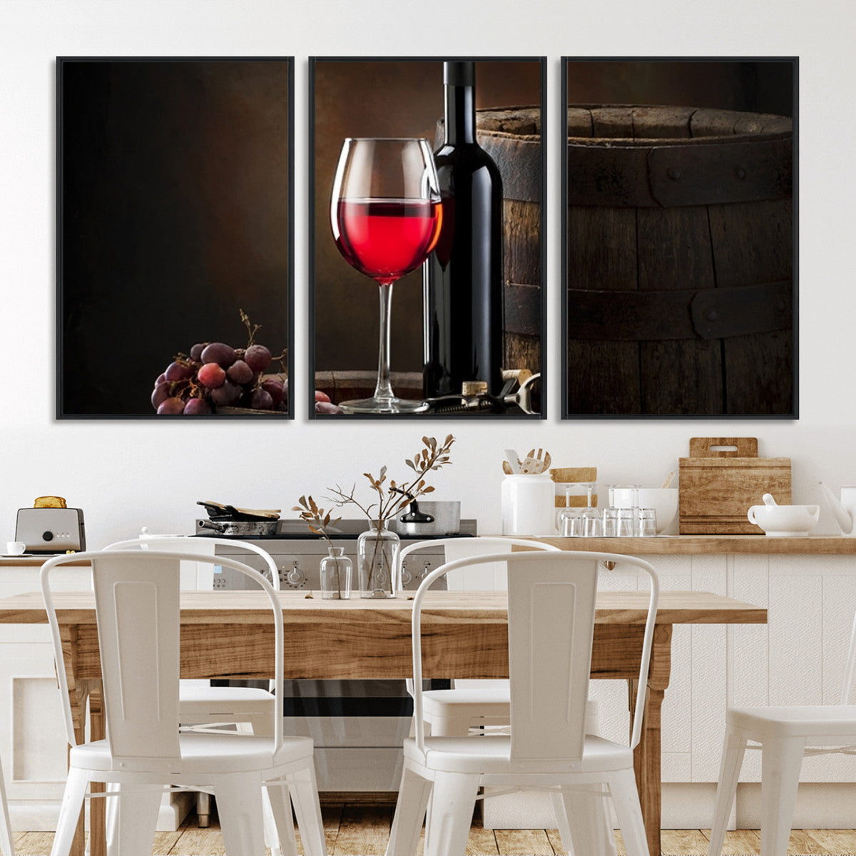 Red Wine and Bottle Canvas Print