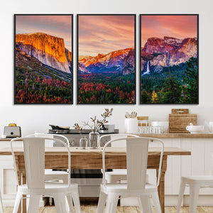 Yosemite Nal Park Wall Art Landscape Canvas Print El Capitan
