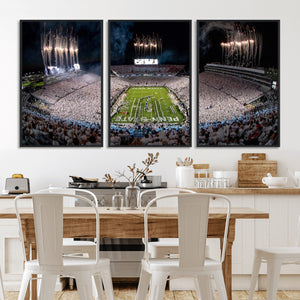 Penn Stadium Football Wall Art Canvas Print, Pennsylvania
