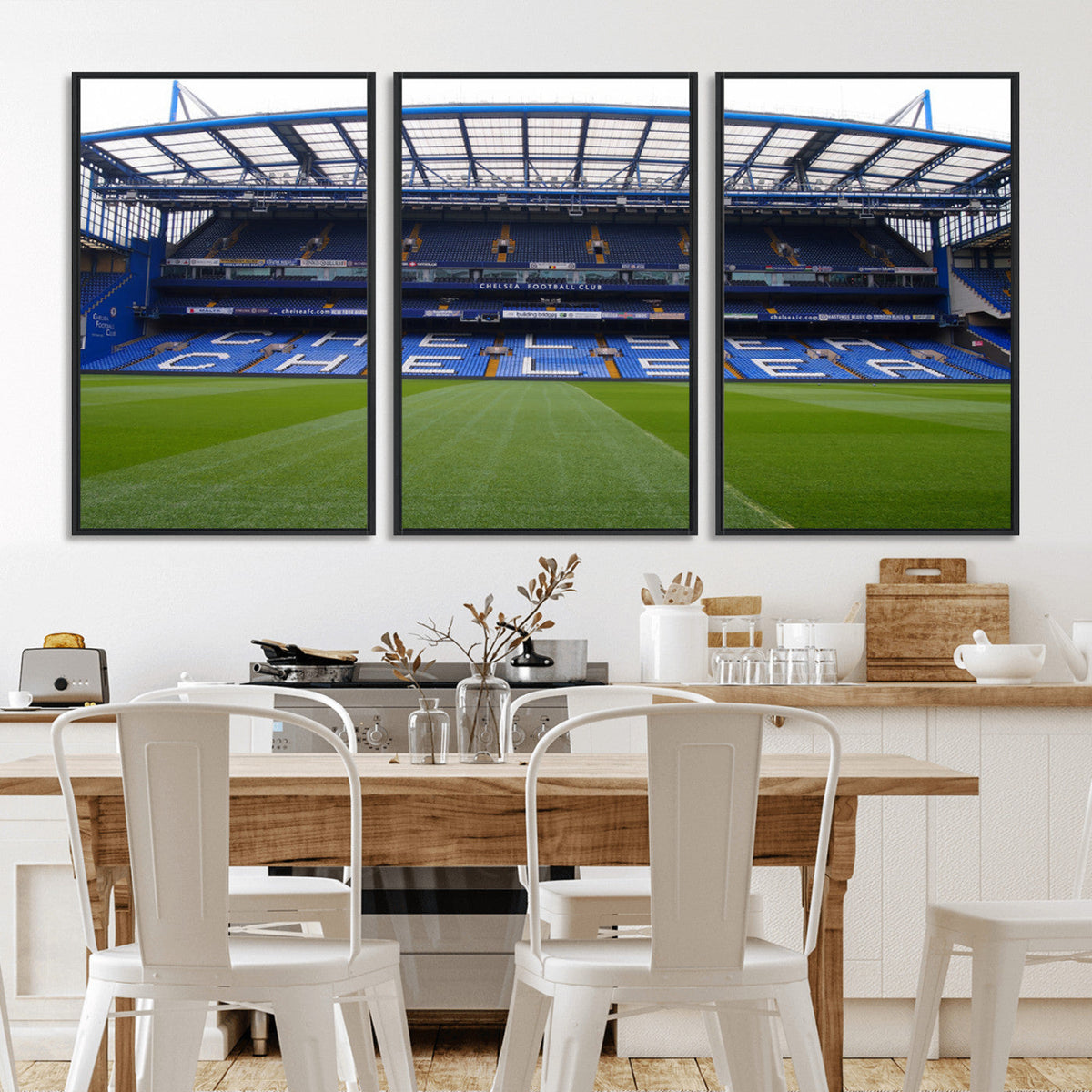 Chelsea FC Soccer Team Print - Stamford Bridge Stadium Wall