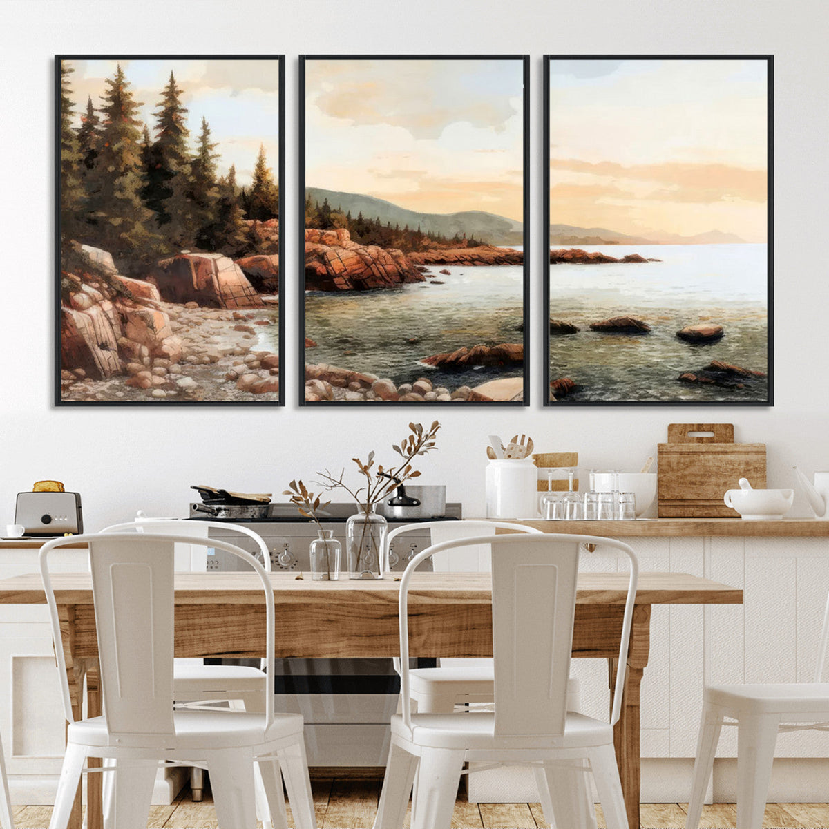Serene Coastal View of Acadia National Park Wall Art -