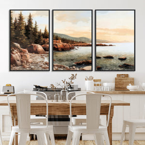 Serene Coastal View of Acadia National Park Wall Art -