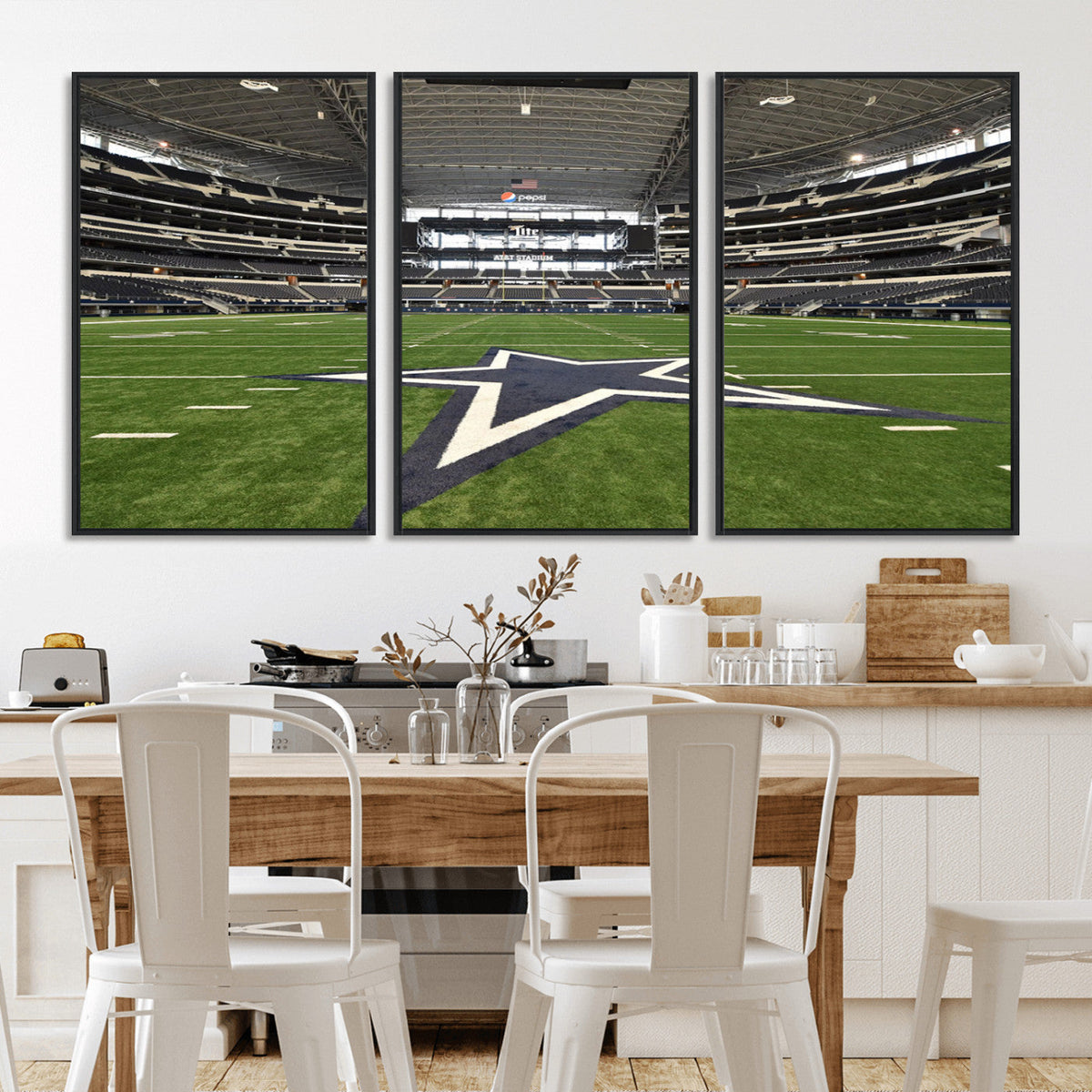 Dallas Cowboys Football Team Print - Arlington AT&T Stadium