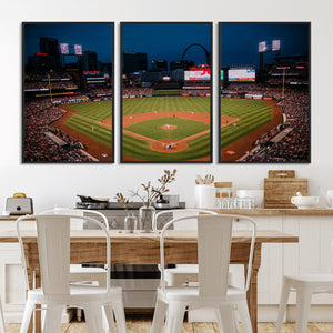 St. Louis Cardinals Baseball Team Print - Busch Stadium Wall