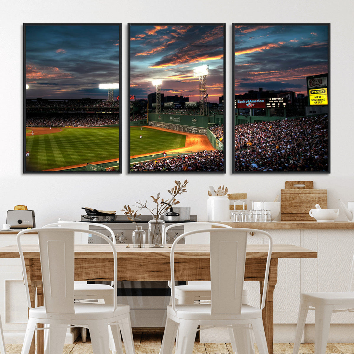 Fenway Park Wall Art Canvas Print | Large Baseball Stadium