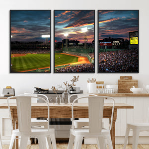 Fenway Park Wall Art Canvas Print | Large Baseball Stadium