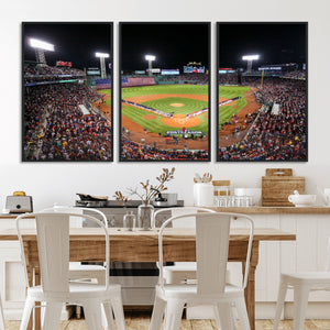 Fenway Park Wall Art Canvas Print | Large Baseball Stadium