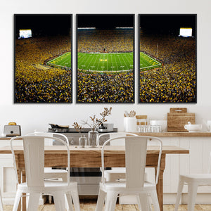 Stadium in Michigan Wall Art Canvas Print, Framed American
