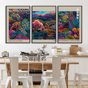 Framed Japanese 1986 Wall Art Print, Yayoi Kusama 1986 Wall