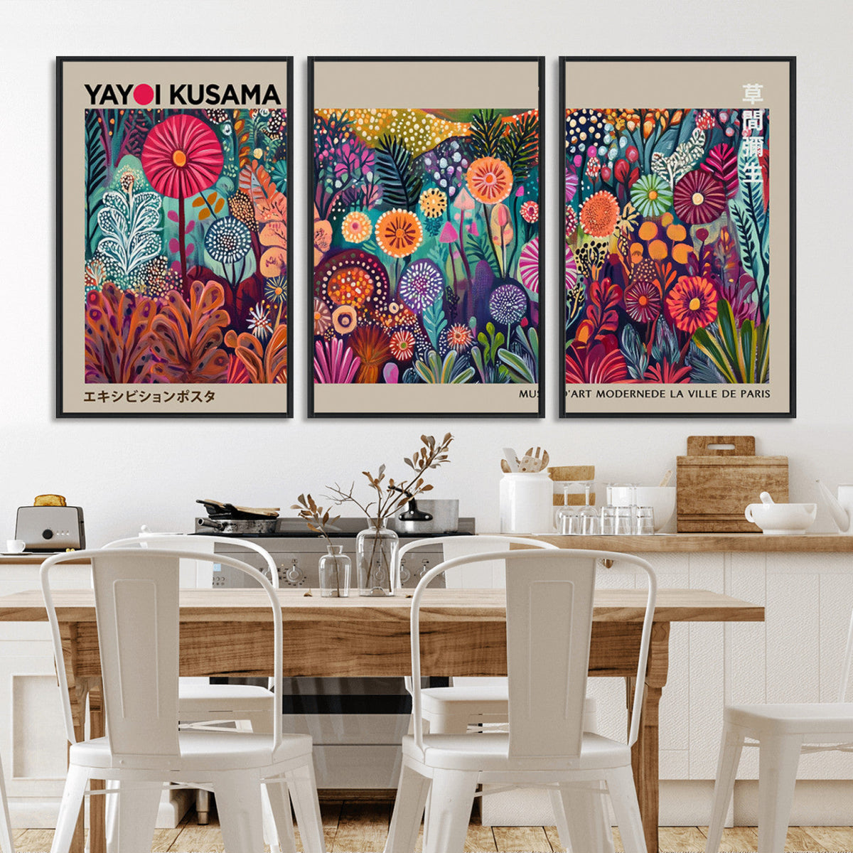 Yayoi Kusama Wall Art Canvas Print, Abstract Art, Large