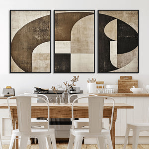 Wabi Sabi Abstract Wall Art | Geometric Modern Minimalist