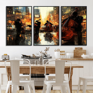 Jazz Wall Art Canvas Print – Colorful Musical Instrument