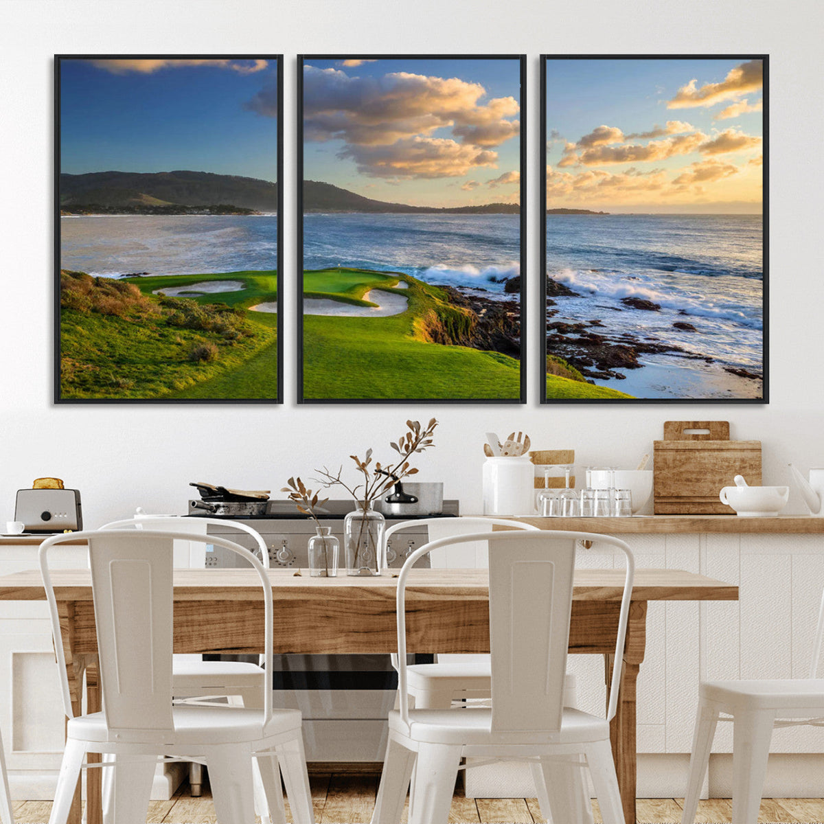 Pebble Beach Golf Links Wall Art Canvas Print – Iconic