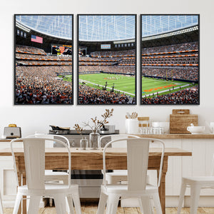 Chicago Bears Soldiers Field Wall Art Canvas Print – Framed