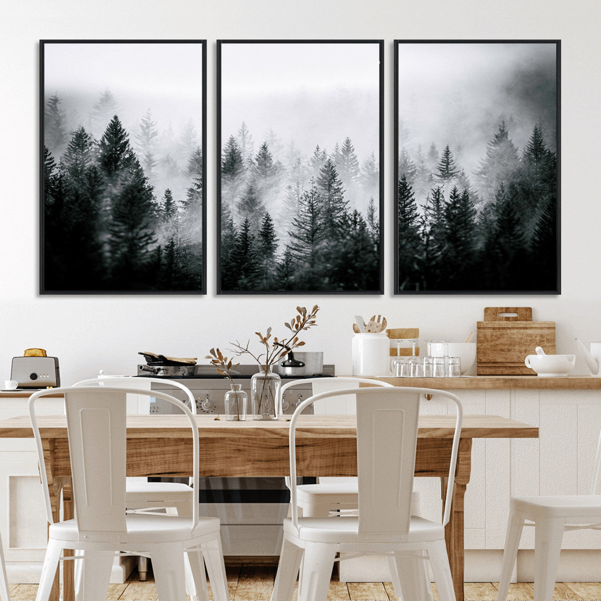 Grizzly Bear Wall Art Canvas Print – Framed Rustic Lodge Art