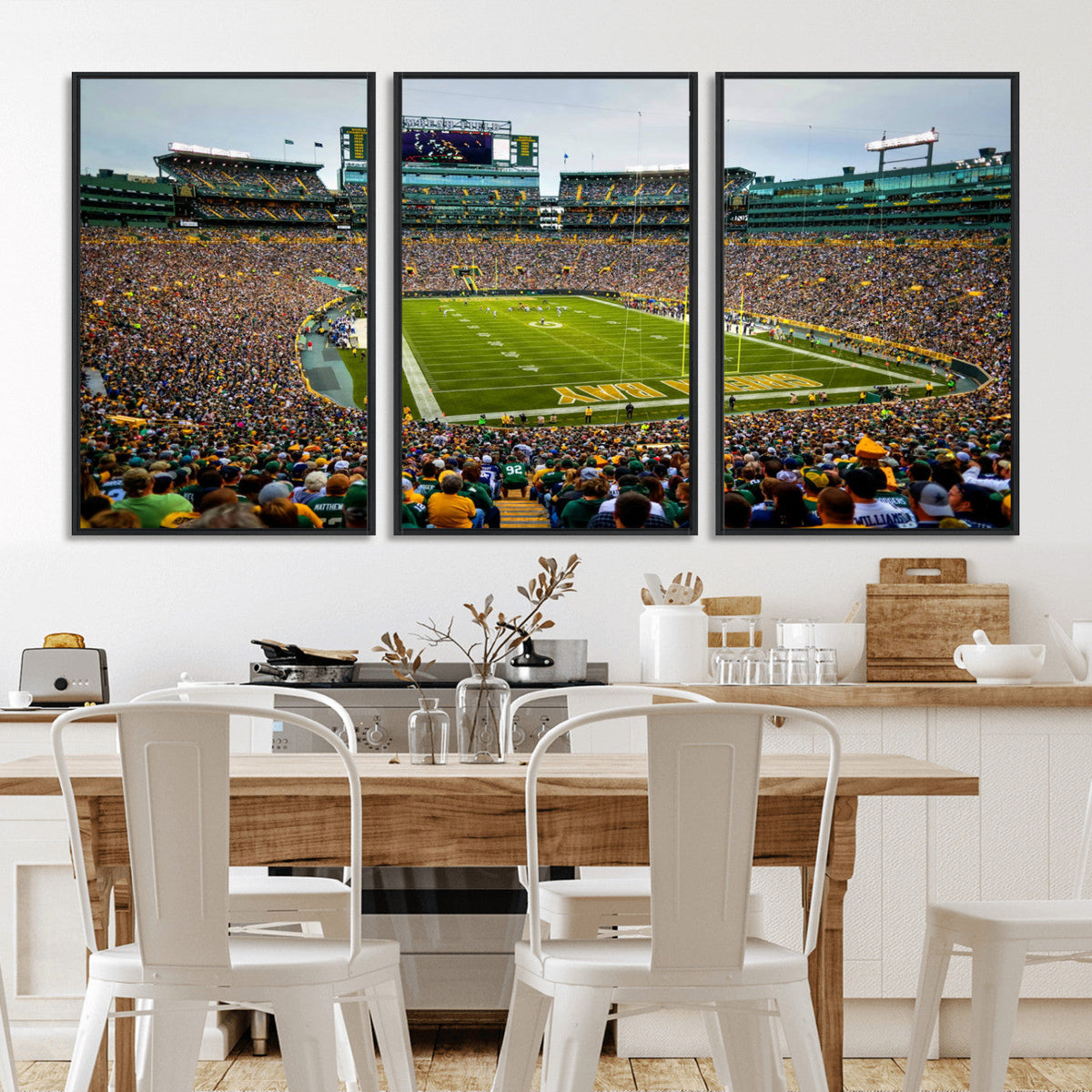 Green Bay Packers Lambeau Field Stadium Wall Art Canvas