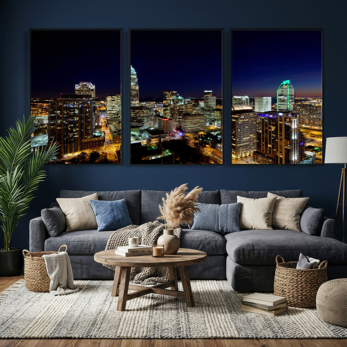 Atlanta Skyline Wall Art Canvas Print – Modern Cityscape