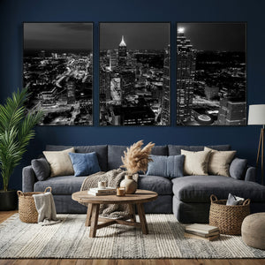 Atlanta Skyline Wall Art Canvas Print, Atlanta Downtown