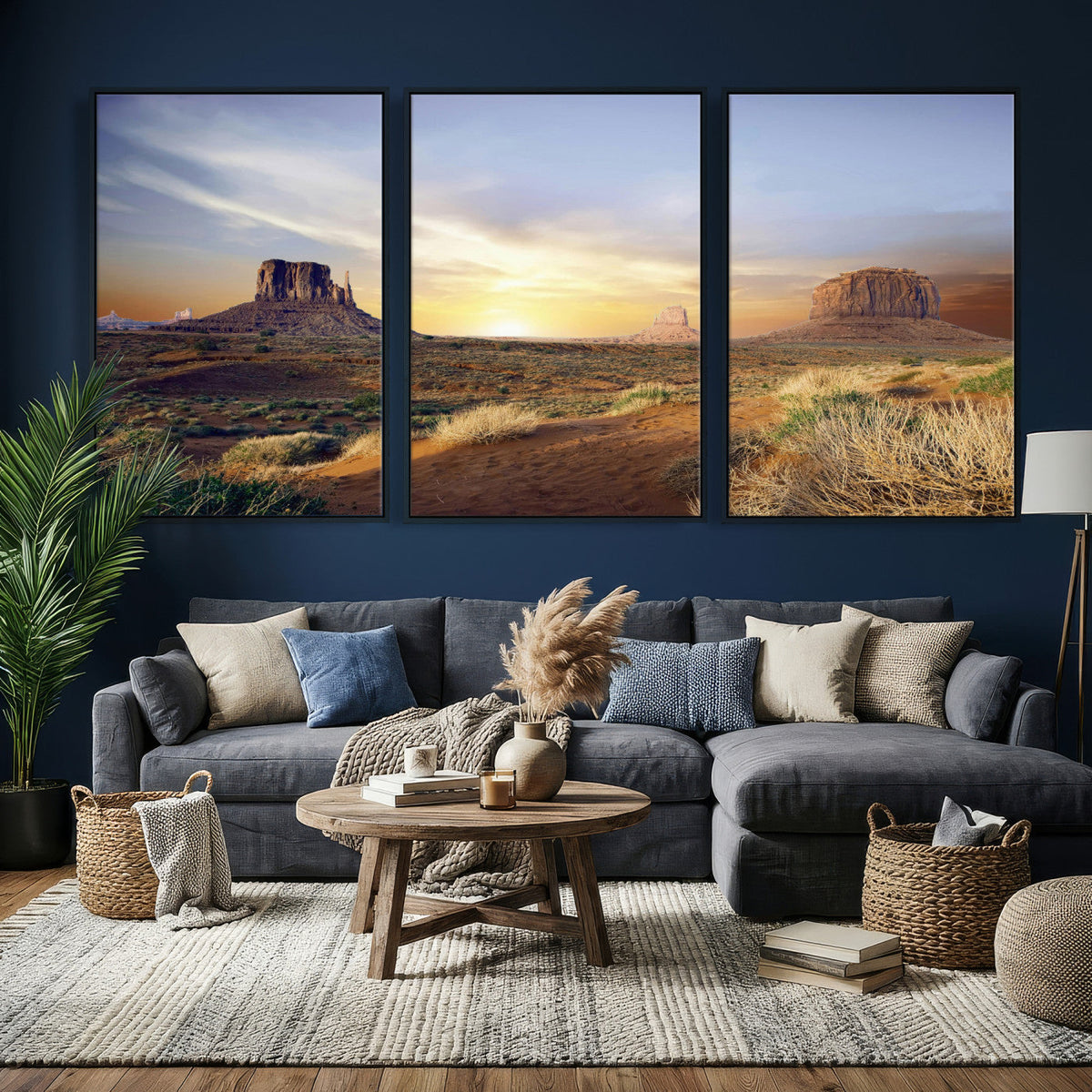Monument Valley Desert Wall Art Canvas Print, Southwest