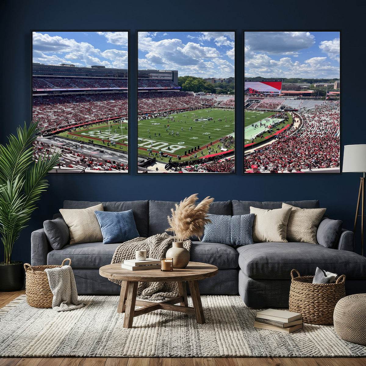 Georgia Bulldogs Stadium Wall Art Canvas Print, Sanford