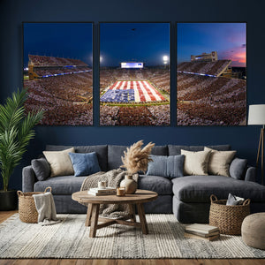 Oklahoma Sooners Memorial Stadium Wall Art Canvas Print,