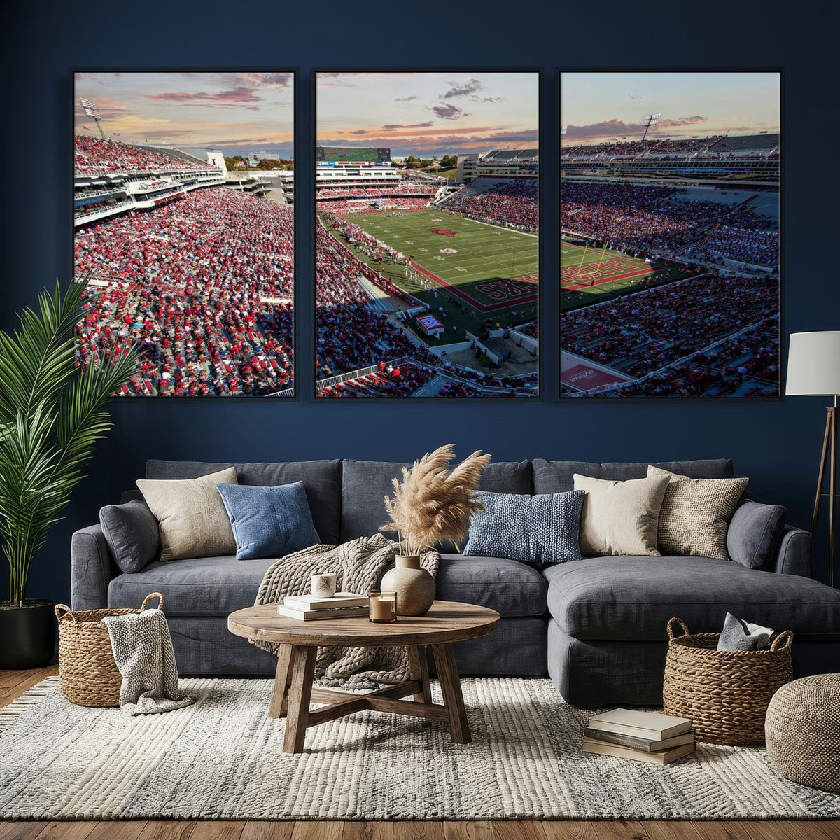 Donald W. Reynolds Razorback Stadium Wall Art Canvas Print –