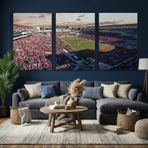 Donald W. Reynolds Razorback Stadium Wall Art Canvas Print –