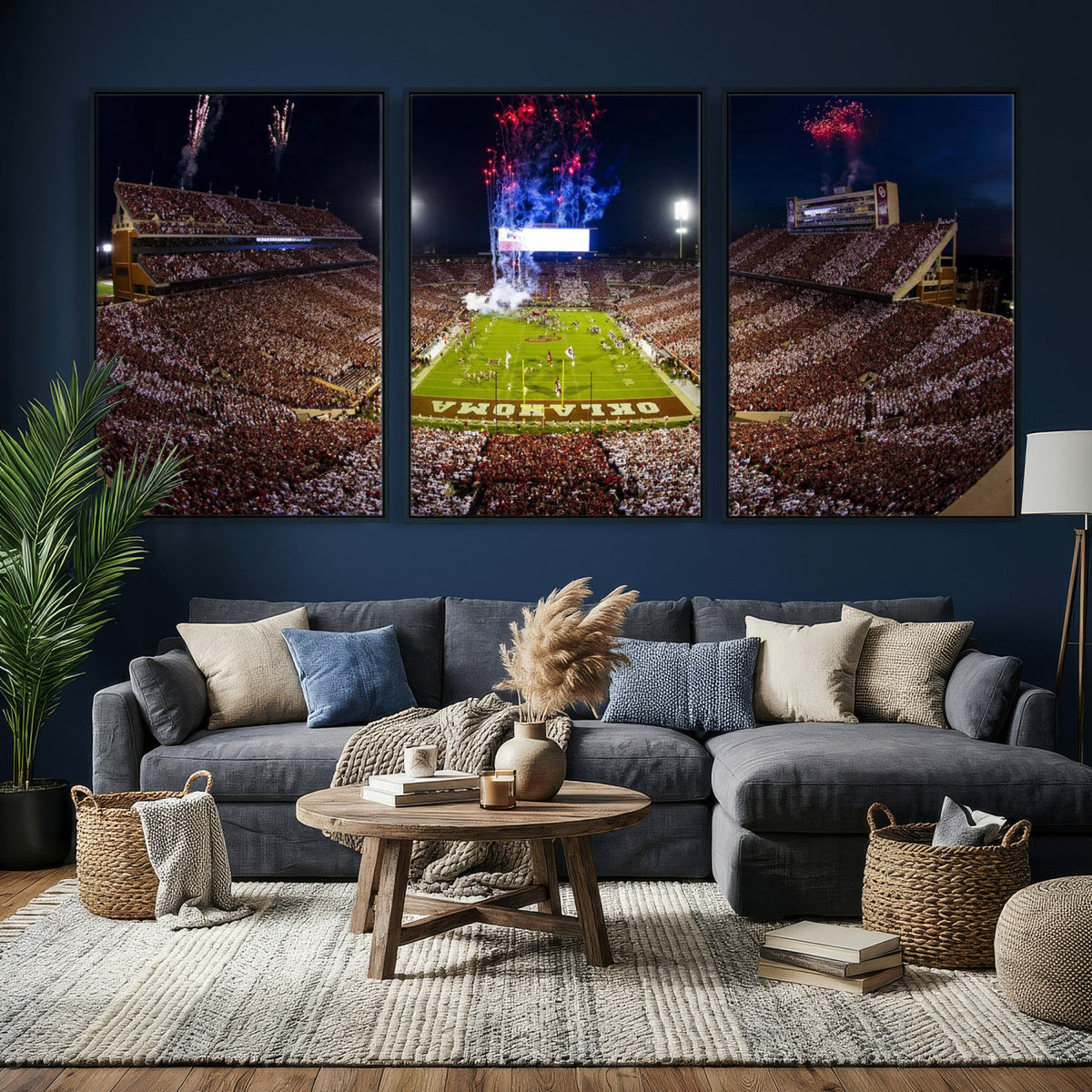Oklahoma Memorial Stadium Wall Art Canvas Print – Oklahoma