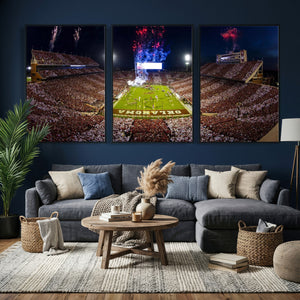 Oklahoma Memorial Stadium Wall Art Canvas Print – Oklahoma