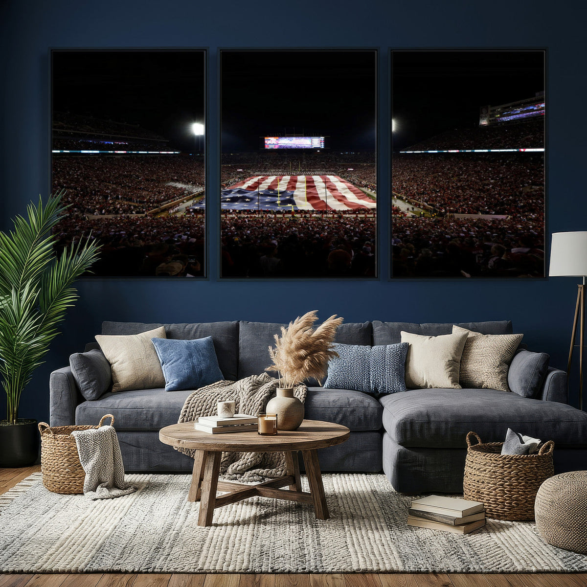 Oklahoma Memorial Stadium Wall Art Canvas Print – Oklahoma