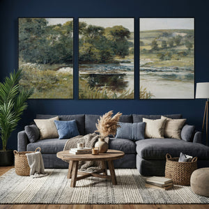 Streamside by Edward Mitchell Bannister Wall Art Canvas