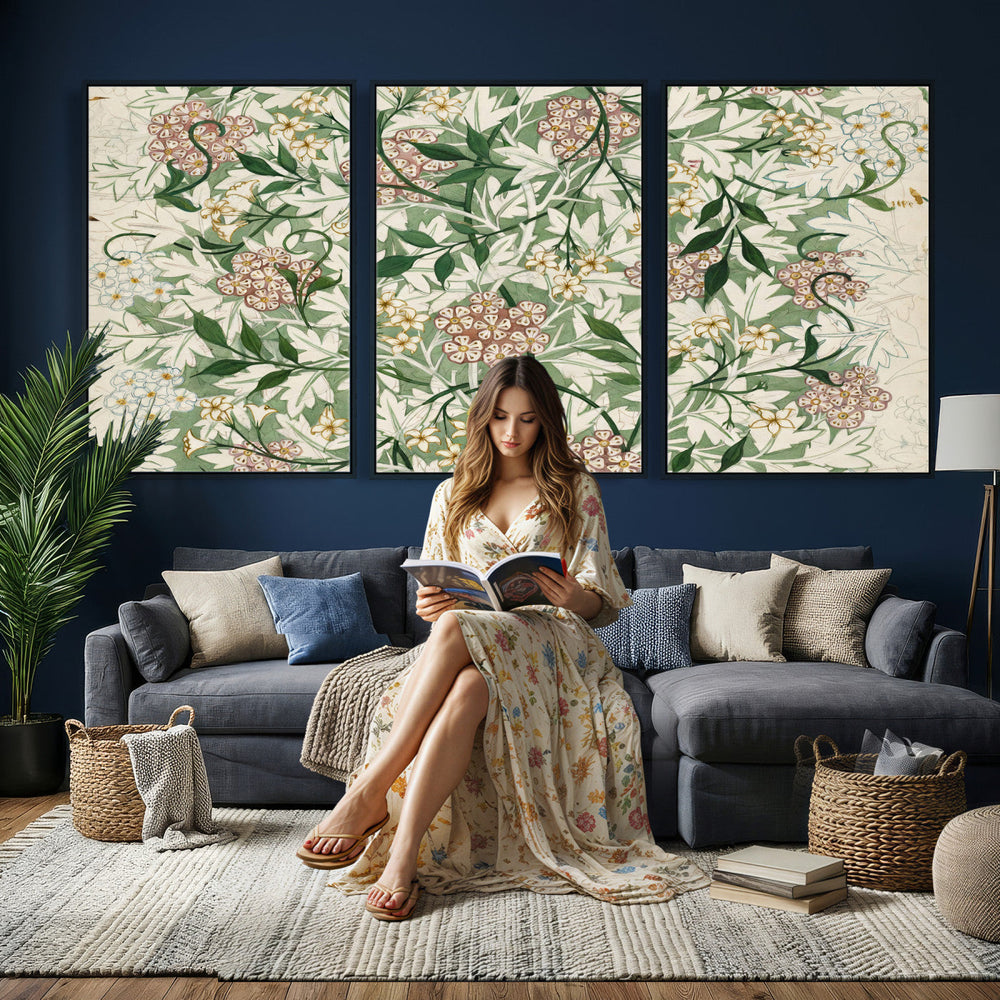 William Morris Jasmine 1872 Canvas Wall Art — Arts and