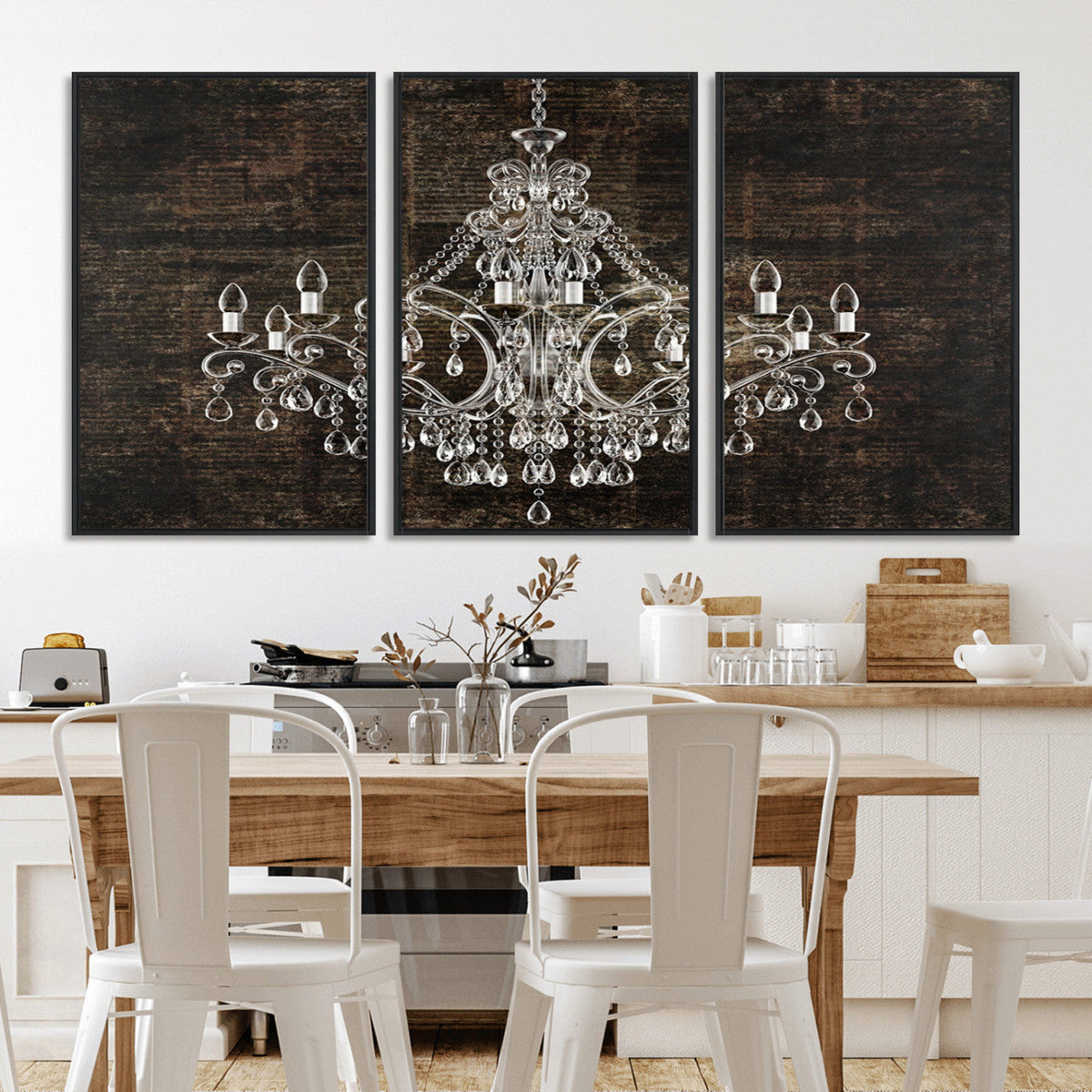 Rustic Chandelier Canvas Print