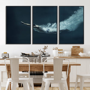 Swimmer Wall Art Canvas Print