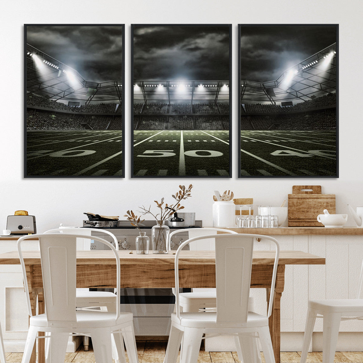 American Football Stadium Wall Art Canvas Print, Stadium