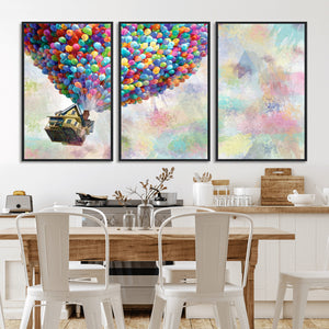 Up Pixar Poster, Look Up Pixar Wall Art, Up Pixar Canvas,