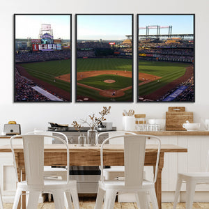 Colorado Rockies Coors Field Wall Art Canvas Print - MLB