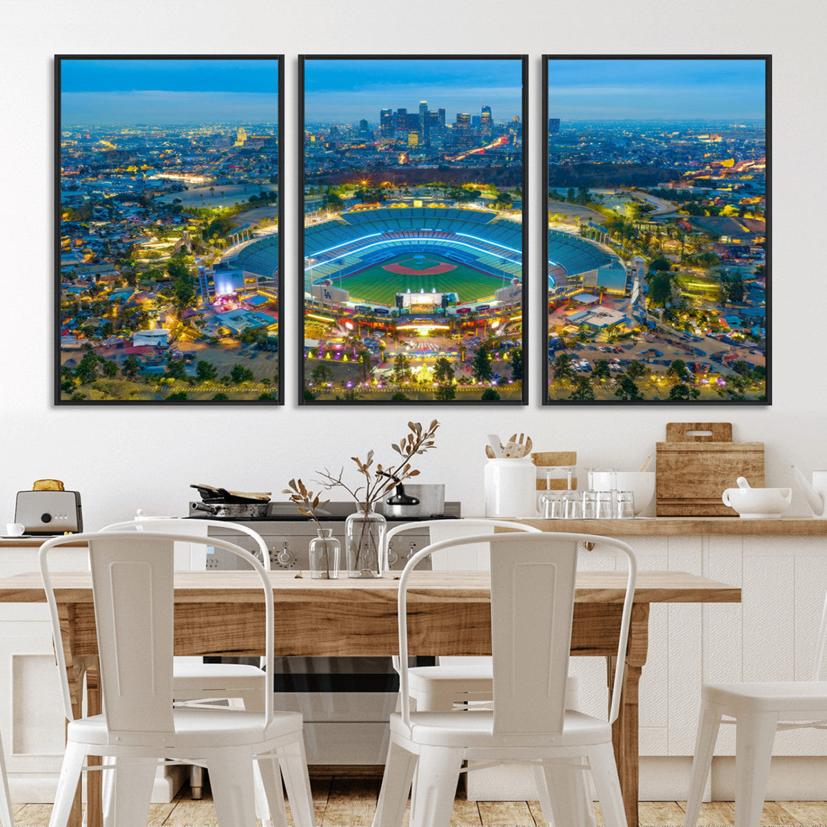 Los Angeles Dodgers Wall Art Canvas, Dodger Stadium Wall Art