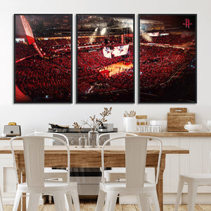 Houston Rockets Basketball Team Print Canvas- Houston Toyota