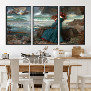 Miranda by the Shore Wall Art Canvas Print – Tempest Scene