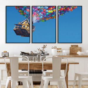 Carl Fredricksen, Up Movie Wall Art, Balloons Wall Art, Air