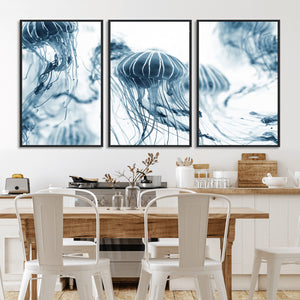 Abstract Jellyfish Canvas Print Wall Art