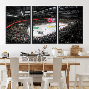 Vaudoise Lausanne Ice Hockey Arena Stadium Wall Art Canvas,