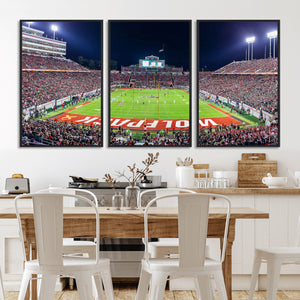 NC State Wolfpack Canvas Print - Raleigh Carter-Finley