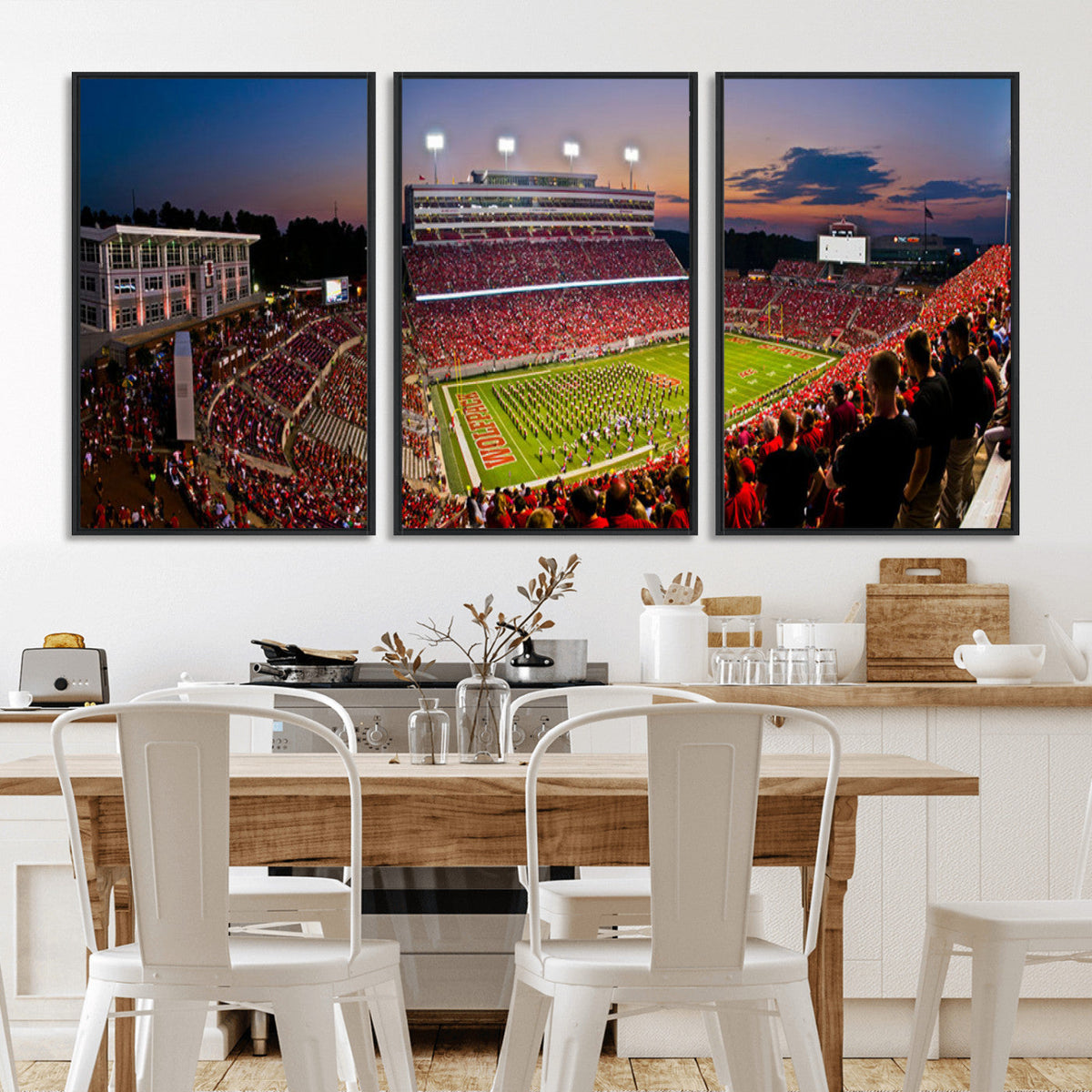 NC State Wolfpack Football Team Print - Raleigh