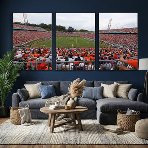 Virginia Cavaliers Football Team Print - Charlottesville Scott Stadium Print Wall Art Canvas