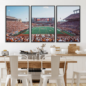 Framed Texas Memorial Stadium Canvas, University of Texas