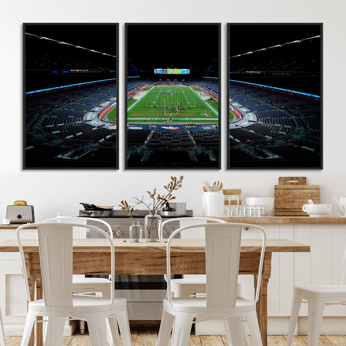 Denver Broncos Football Team Print Canvas- Denver Empower